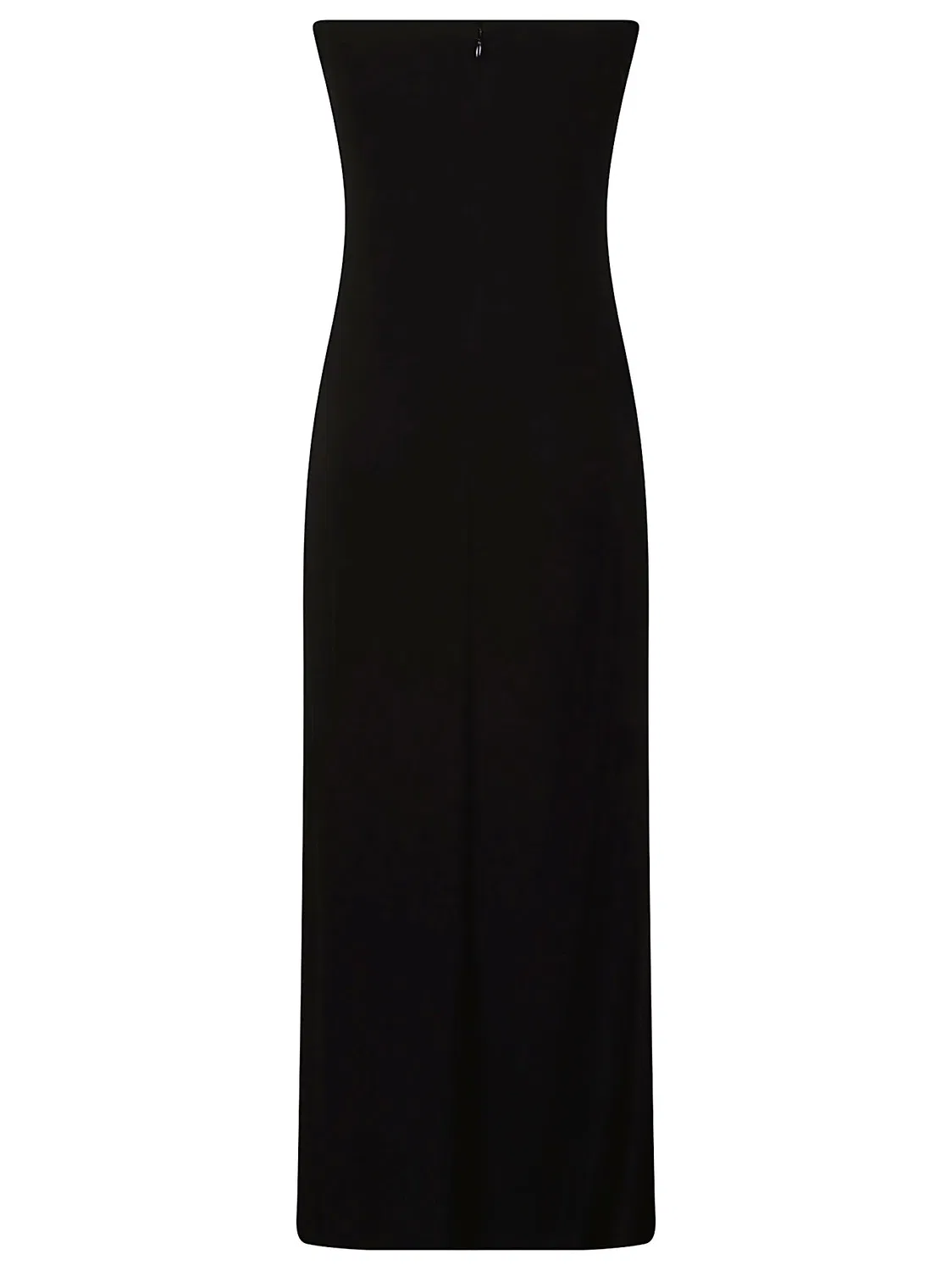 Женское платье-мини без бретелей с асимметричным низом High Low Strapless Mini Dress Alexander Wang, черный — фото 2