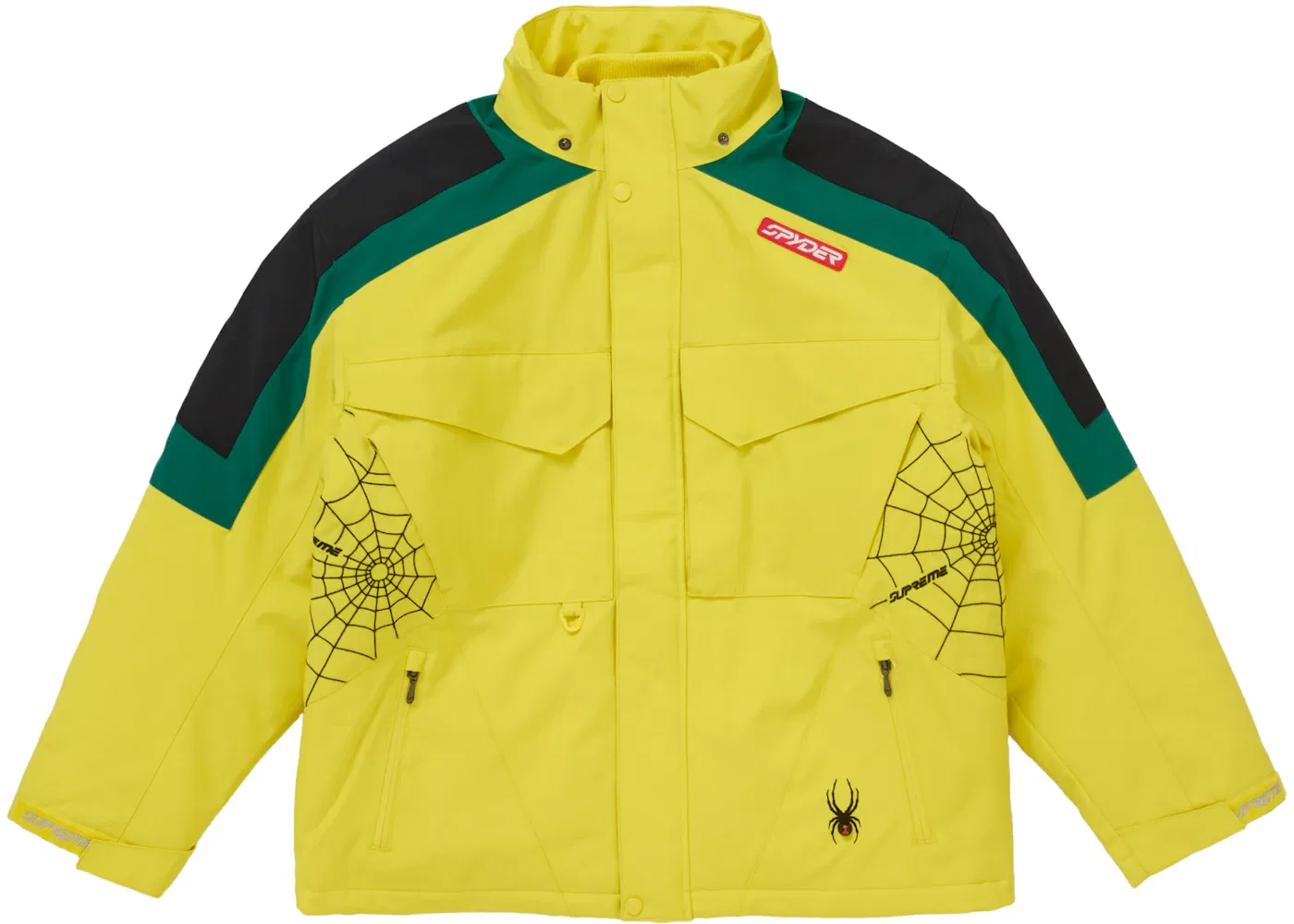Мужская куртка техническая Supreme Spyder Jacket, Yellow — фото 3