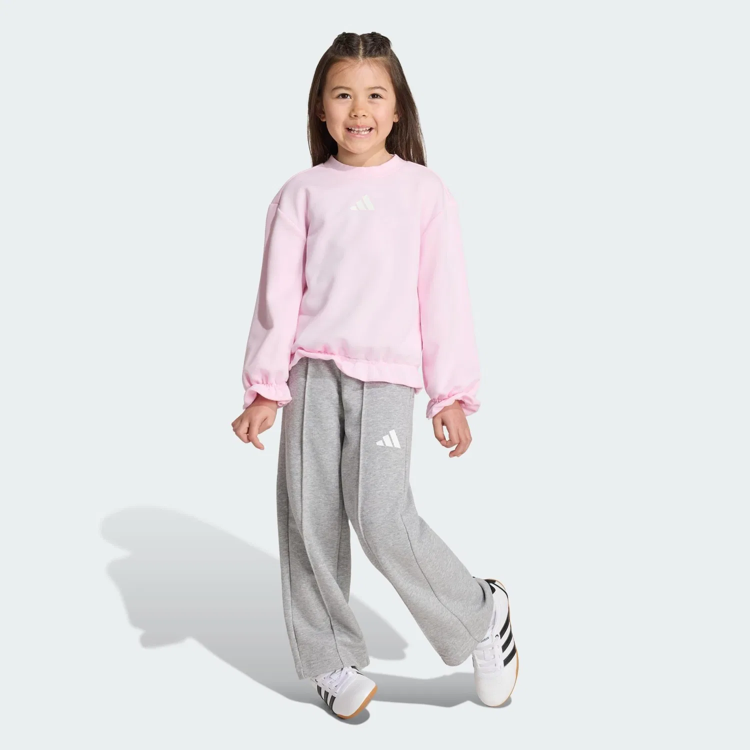 Детский спортивный костюм с рюшами Seasonals Sweatset Adidas, Altrosa Weiss — фото 2