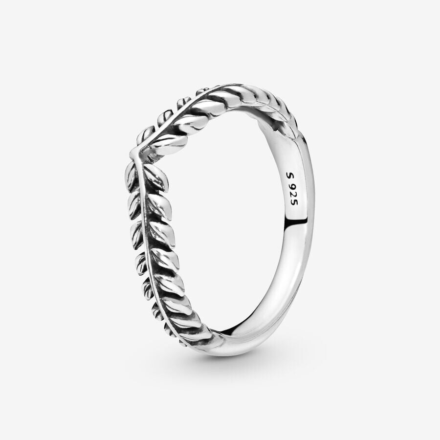 

Кольцо Pandora Moments Wheat Grains Wishbone, серебро