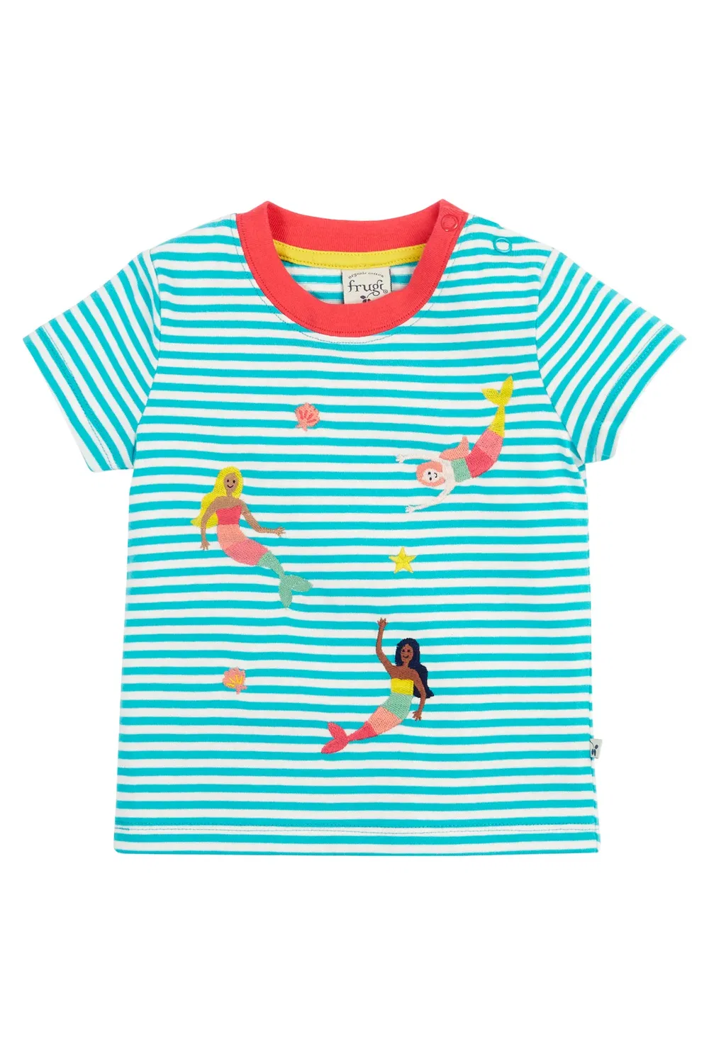 Детская футболка с вышивкой Ennis Frugi, Blue