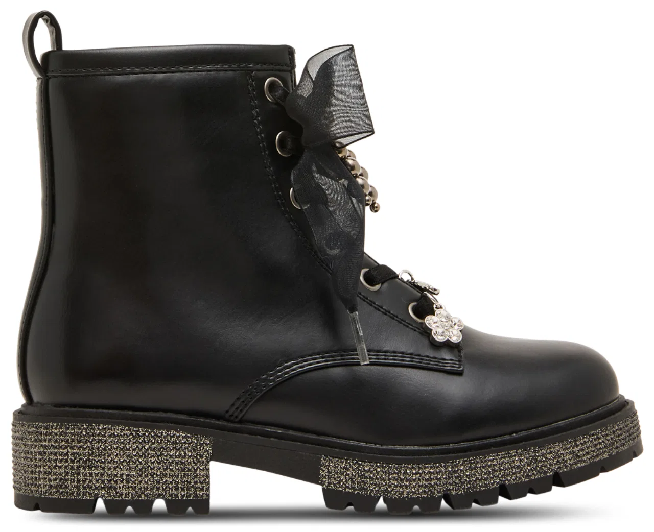Детские ботинки для девочек с принтом JLUXELLE Steve Madden, Black