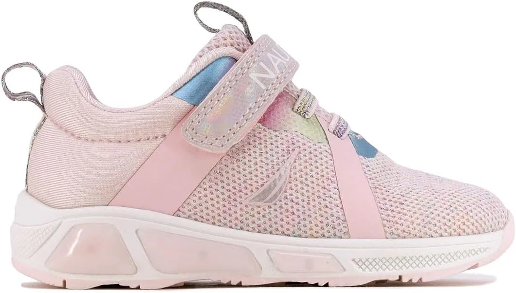 Детские кроссовки с подсветкой Nautica, Jurnee Lights-Blush Rainbow Metallic — фото 4