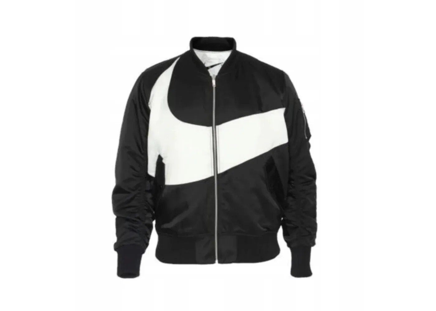 Мужская куртка-бомбер с принтом Nike SWOOSH Therma Fit Reversible, Black/White