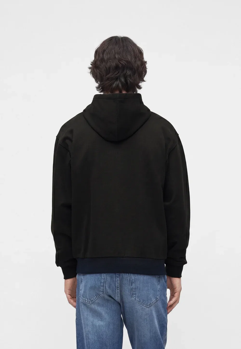 Толстовка на молнии Lacoste, Black/Navy Blue — фото 3