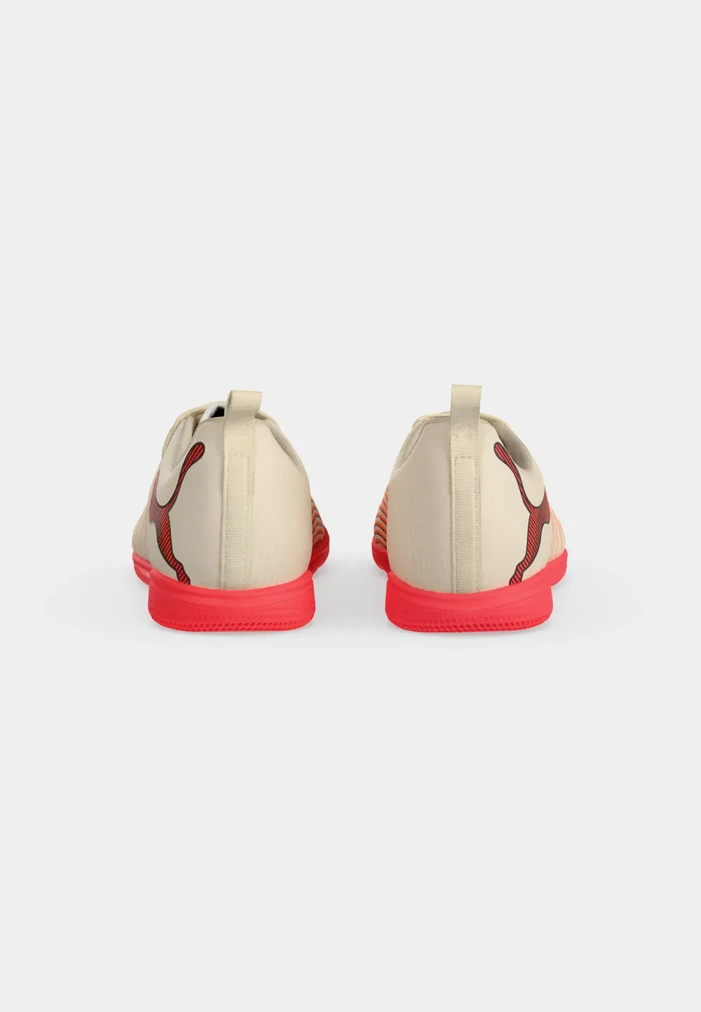 Футбольные бутсы Future 9 Play It Jr унисекс - для игры в помещении Puma, Sugared Almond/White/Ultra Red/Black — фото 4