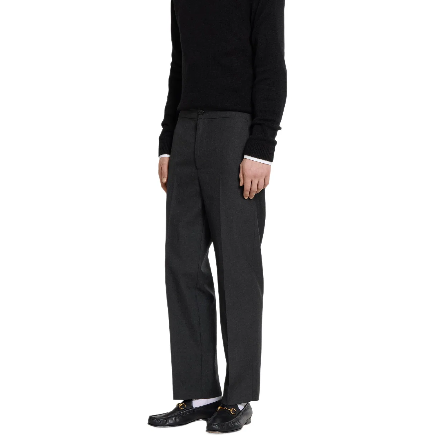 Мужские повседневные брюки свободного кроя Dark Gray GUCCI — фото 4