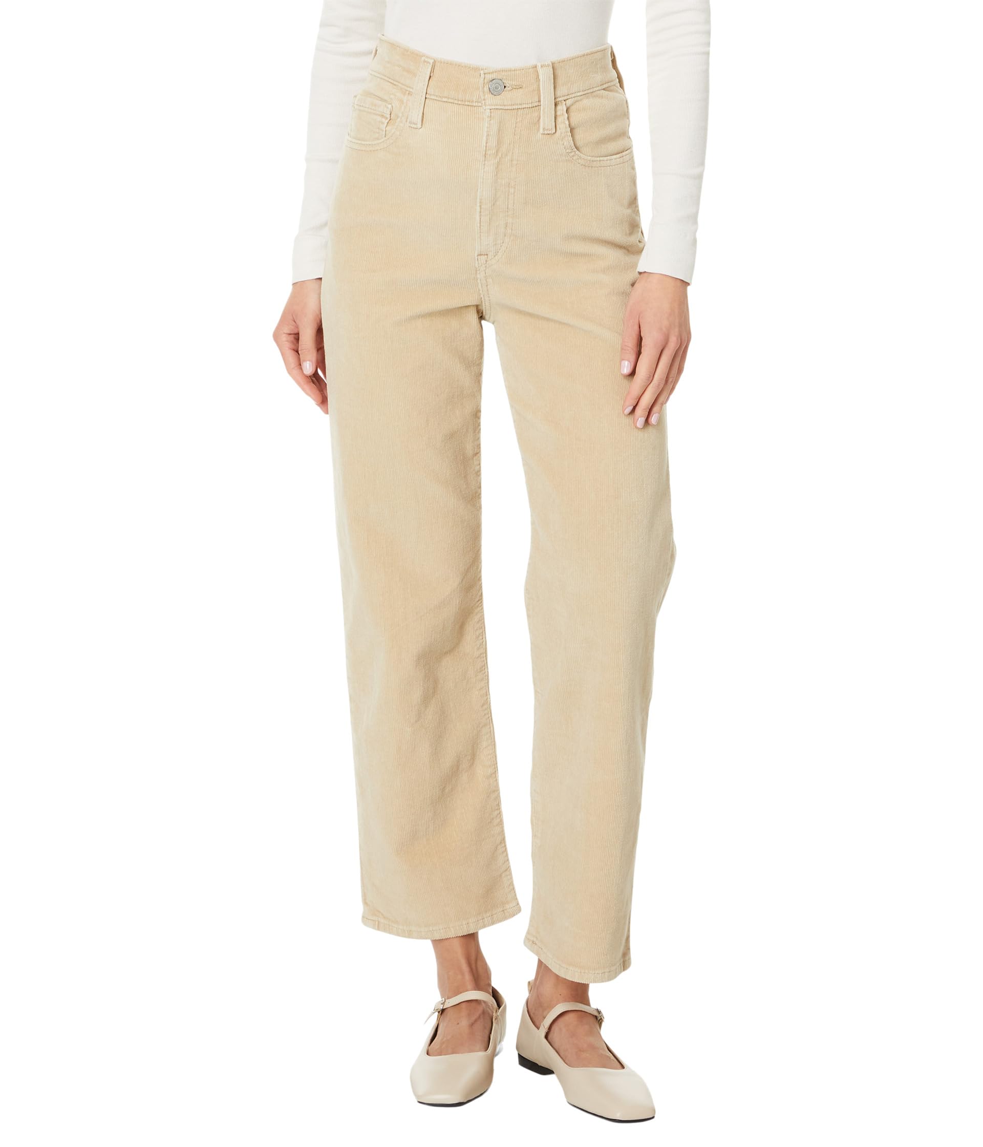 

Джинсы Levi's Womens Ribcage Straight Ankle Zip ND, цвет Safari