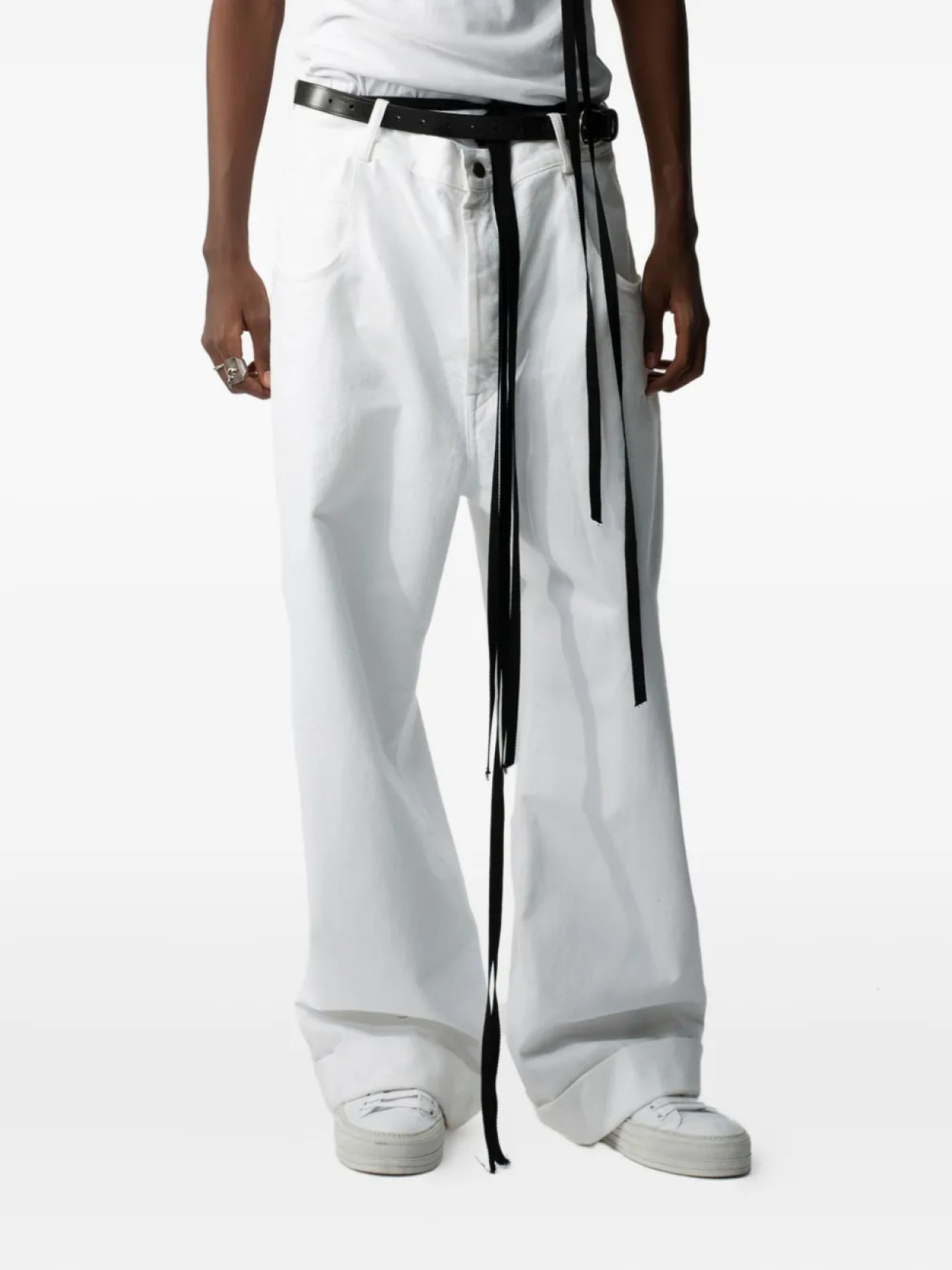 

Джинсы с пятью карманами Ann Demeulemeester Ronald, белый
