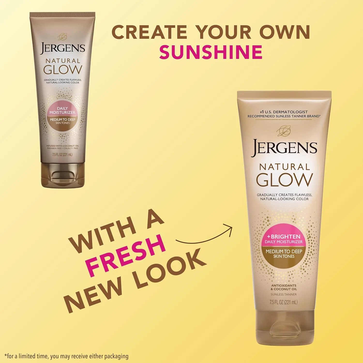 Лосьон для загара Jergens Natural Glow Revitalizing, Medium/Tan, 221 мл — фото 2