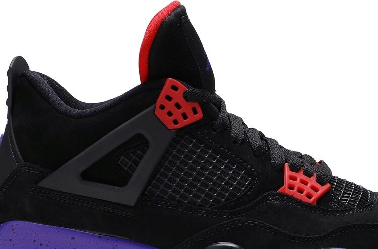Кроссовки Air Jordan 4 Retro NRG Raptors - Drake Signature, фиолетовый — фото 2
