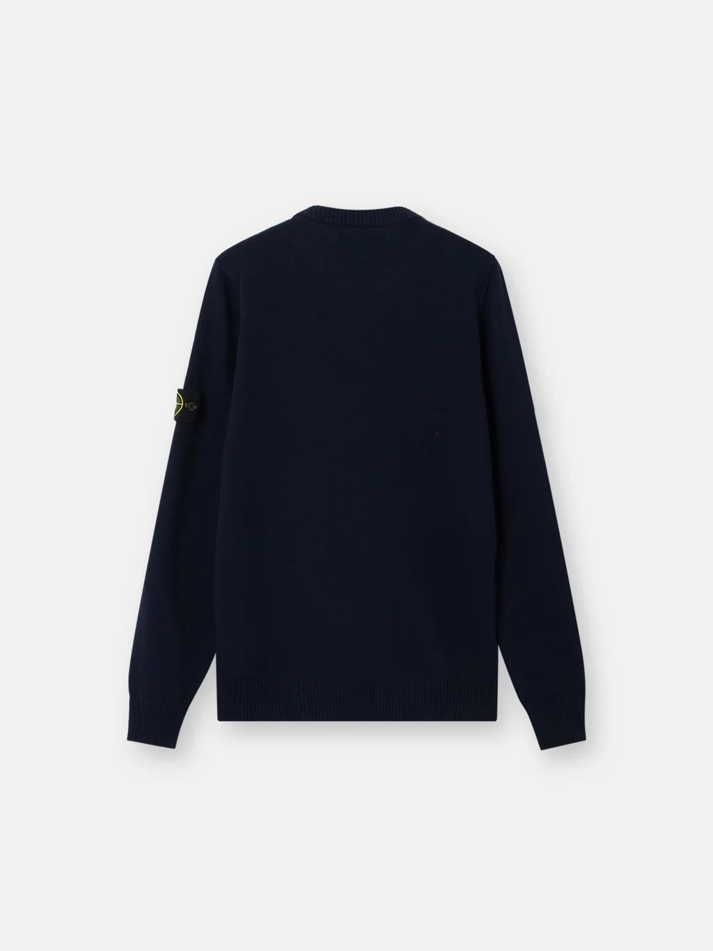 Мужской свитер Stone Island Regular-fit Crewneck With Ribbed Trims, темно-синий — фото 3