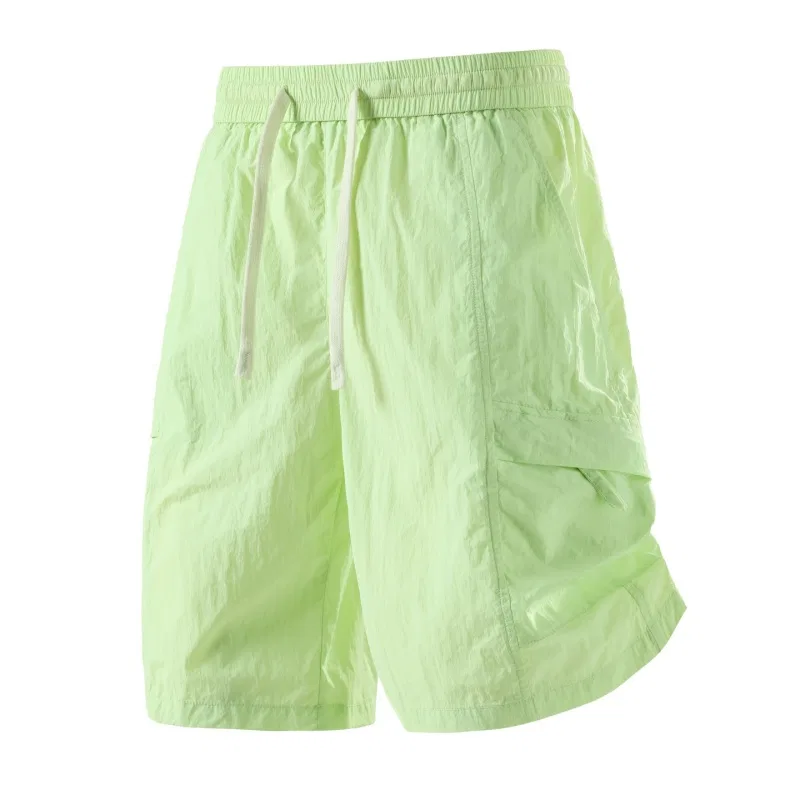 Детские шорты без гендера с принтом Casual Shorts Unisex Thin Sugarfunk, Upgraded Mint Green