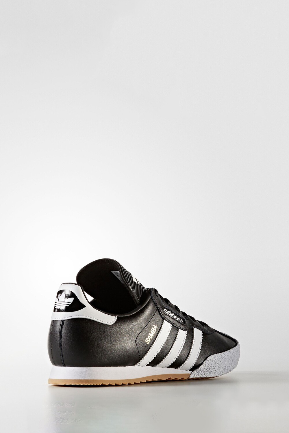 Белые замшевые спортивные кроссовки самба кроссовки Adidas Originals, черный — фото 3