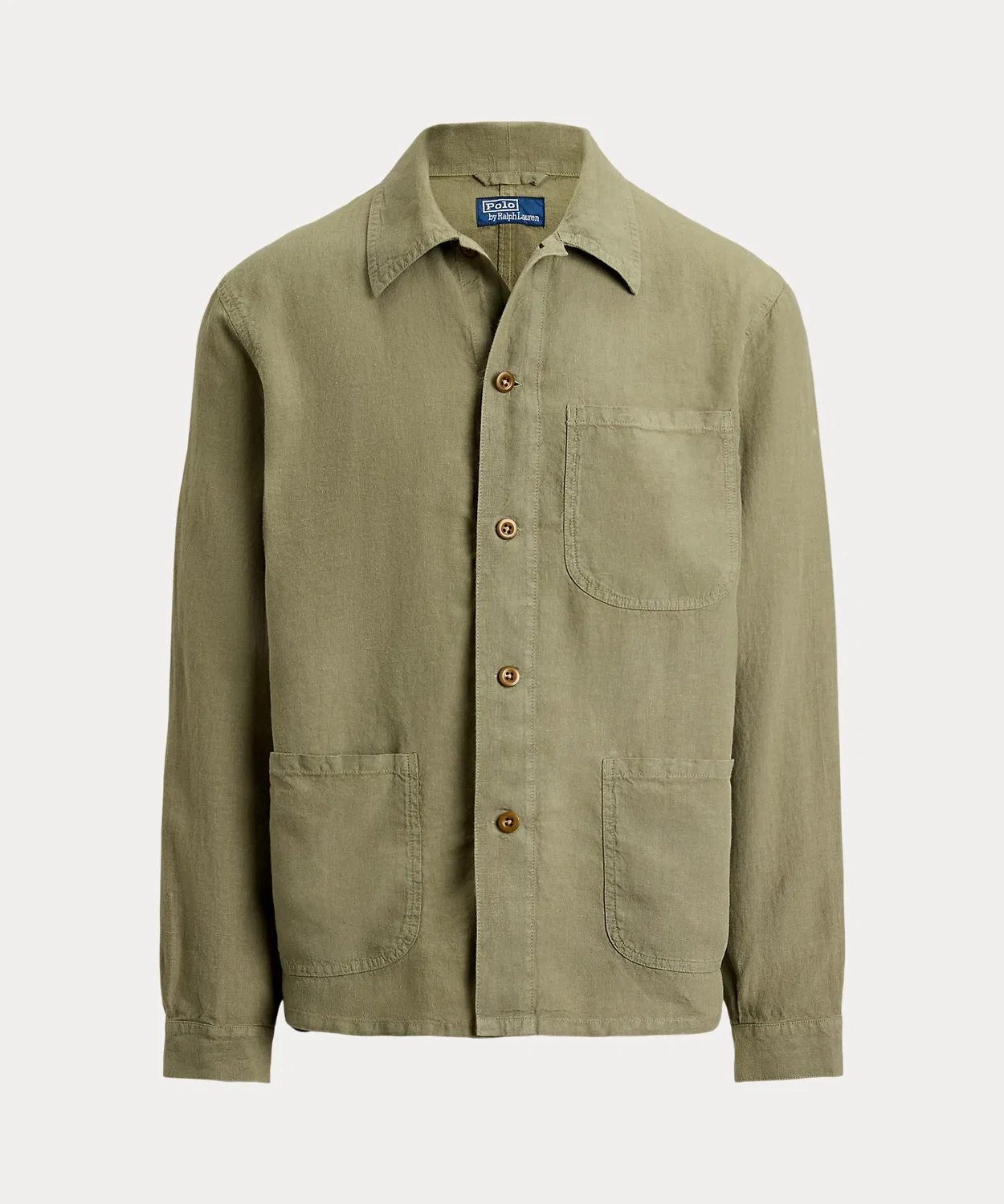Мужской льняной жакет с длинным рукавомPOLO RALPH LAUREN, Green — фото 2