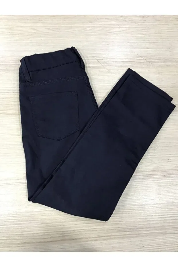 Детские брюки для девочек льняные Öz Narin, Navy Blue