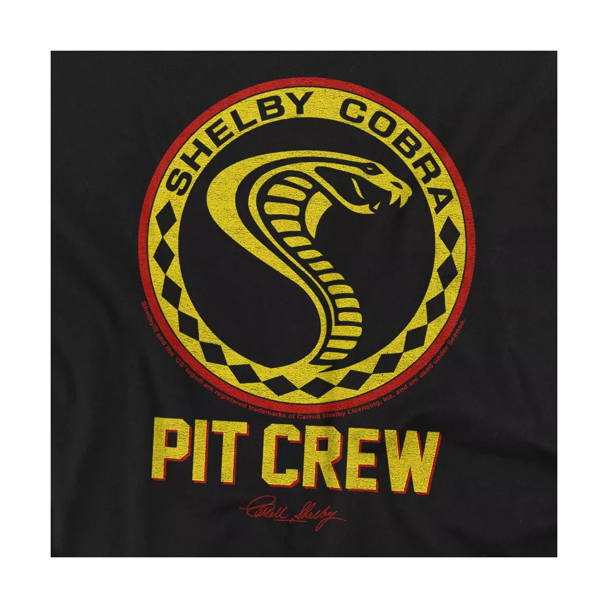 Детское боди с коротким рукавом Carroll Shelby Vintage Pit Crew Badge Shelby, Black — фото 2