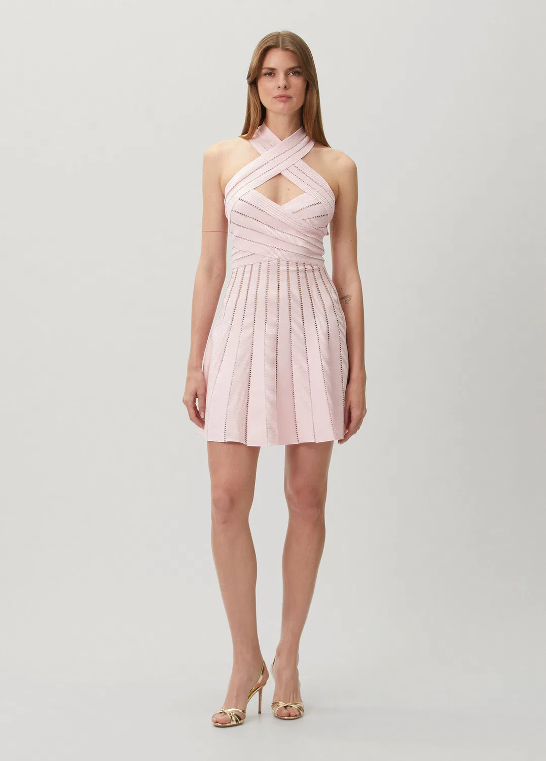 Платье мини Balmain, pink