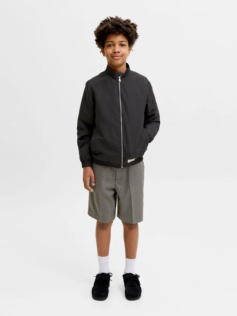 Детская межсезонная куртка 'JORCassis' черного цвета Jack & Jones Junior — фото 4