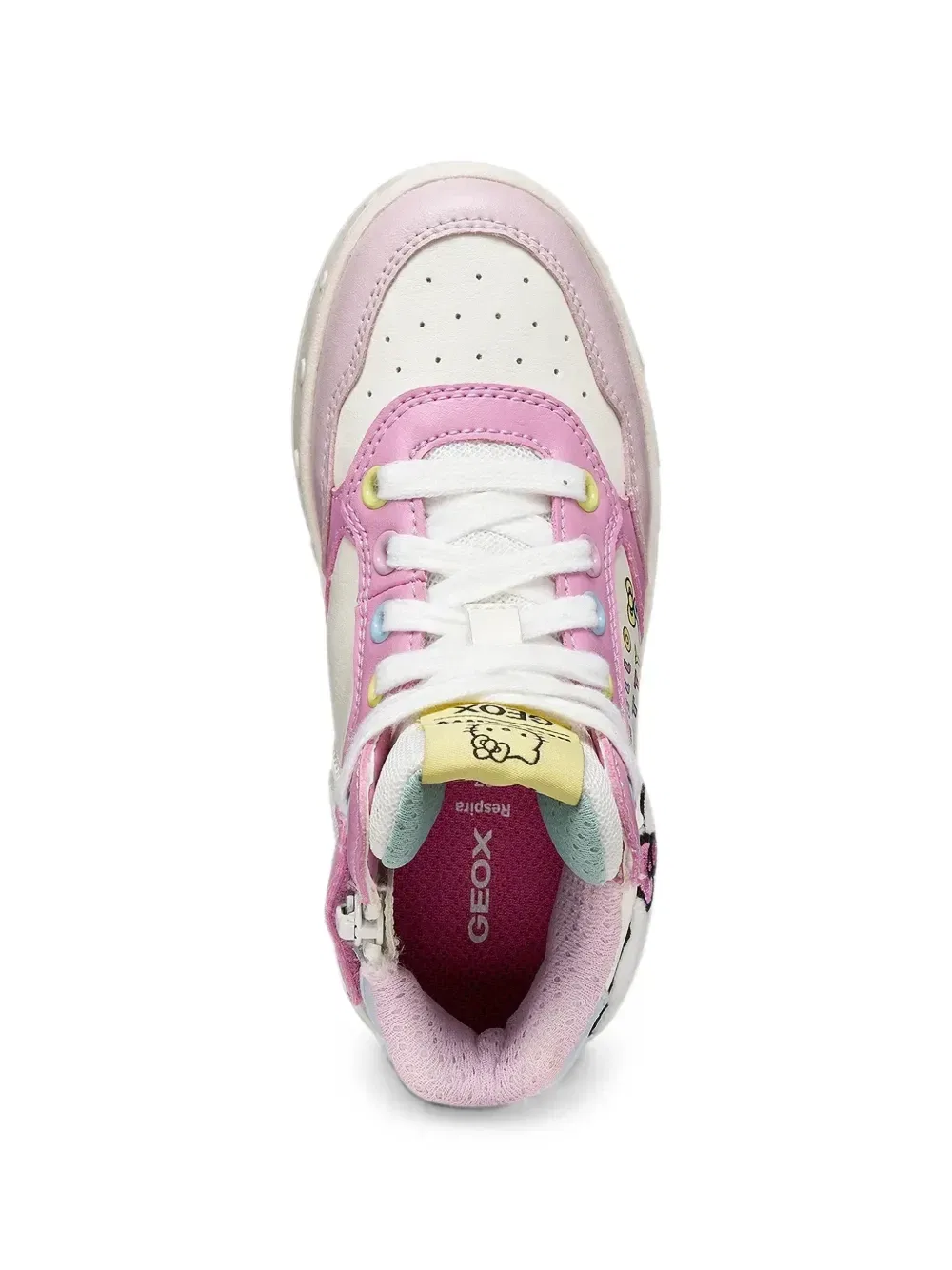Высокие кроссовки Skylin из коллаборации с Sanrio Geox Kids, белый — фото 4