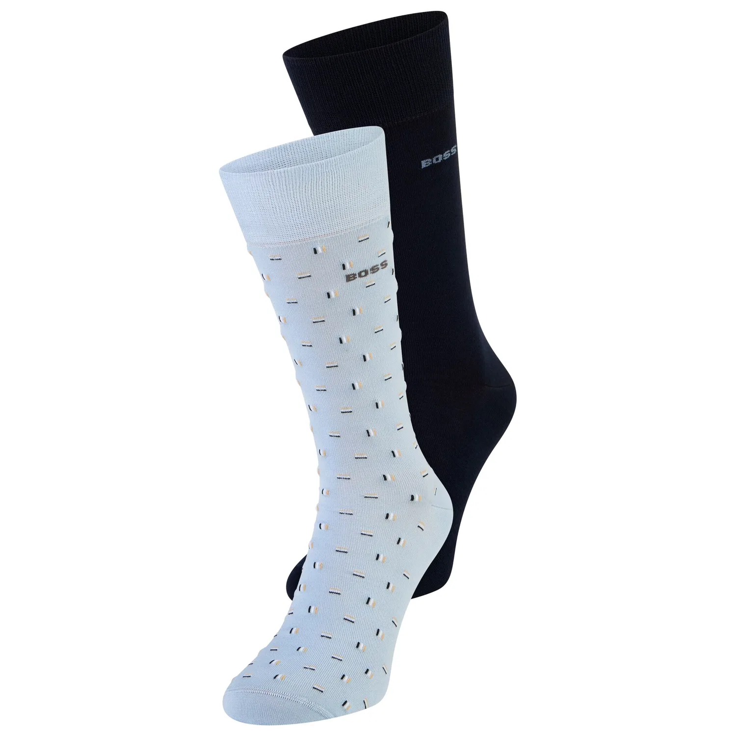 Мужские носки из хлопковой смеси BOSS, Light Blue/Pattern