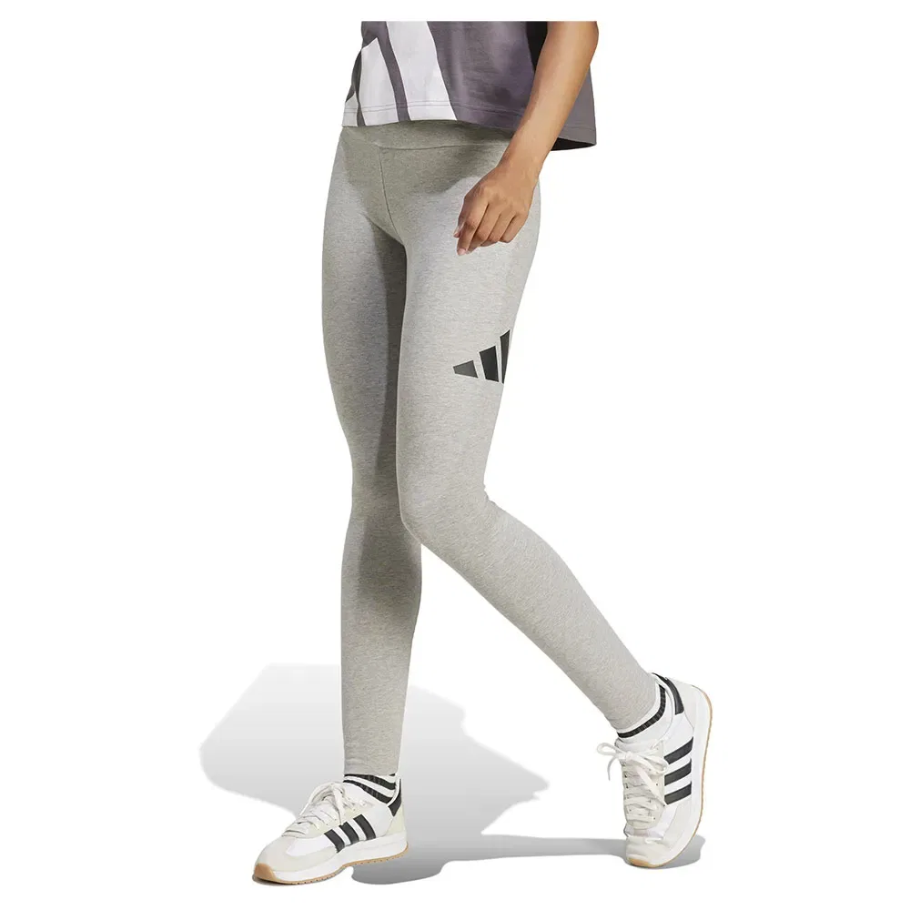 Леггинсы хлопковые Big Logo Adidas, серый
