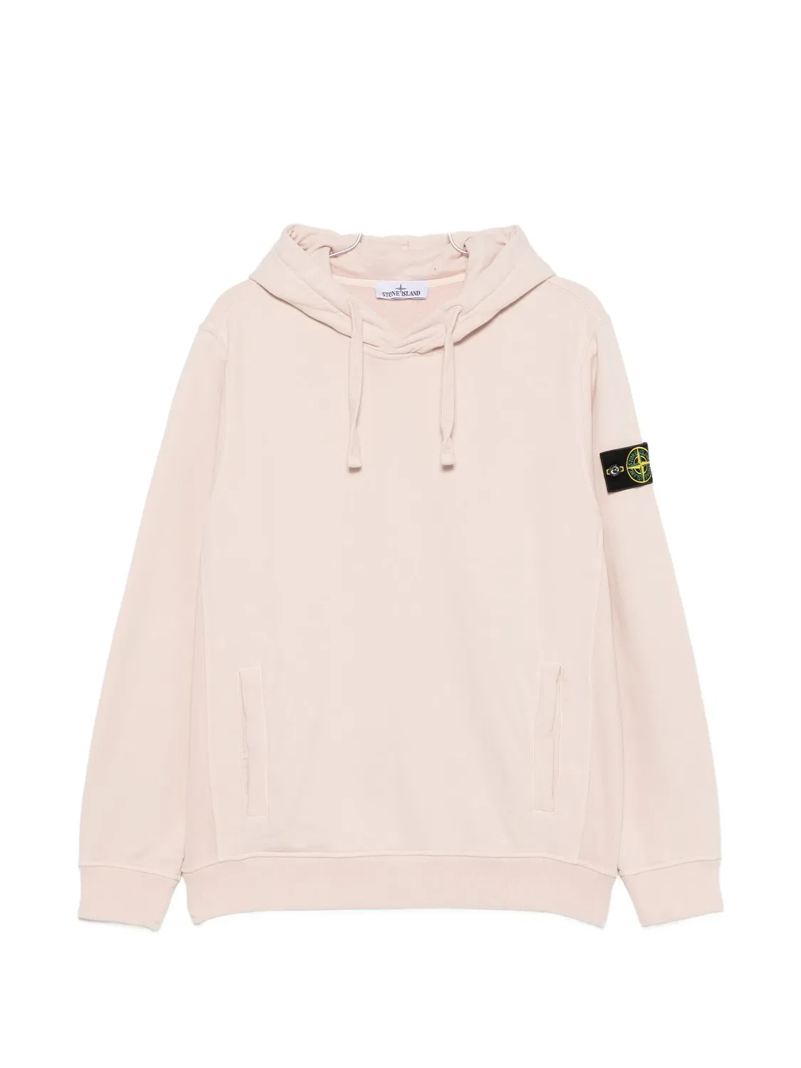 Худи с кулиской и нашивкой Compass Stone Island, розовый