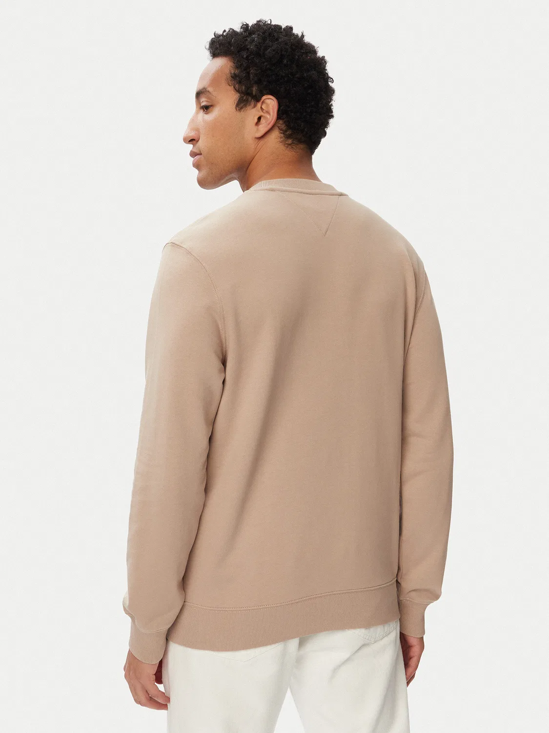 Мужская толстовка стандартного кроя Essential Terry Tommy Hilfiger, бежевый — фото 3