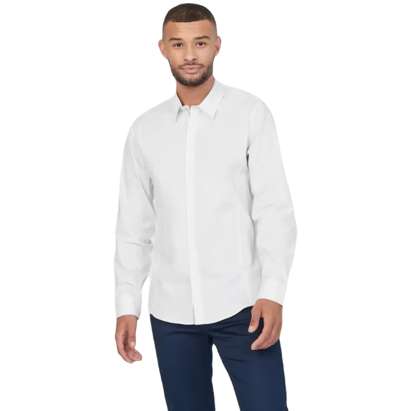 

Рубашка Guess Factory Damon Poplin, белый