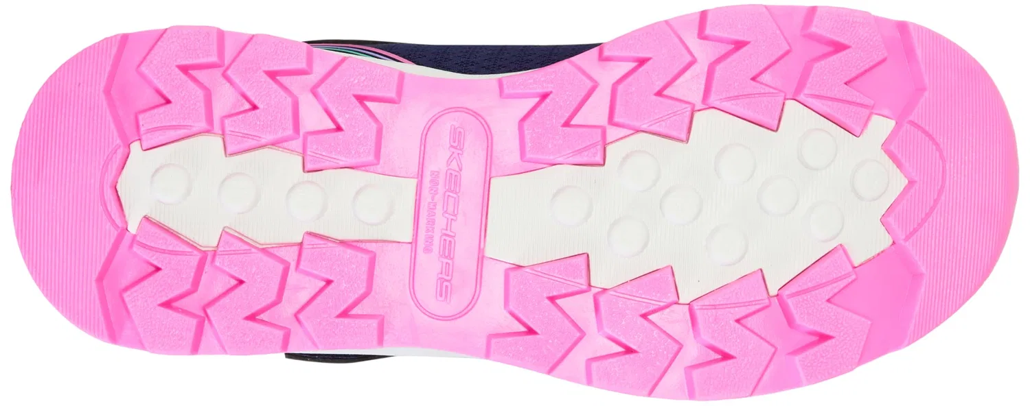 Детские ботинки для девочек водоотталкивающие Storm Blazer Streamline Coast Skechers, Navy Pu Multi Trim — фото 2