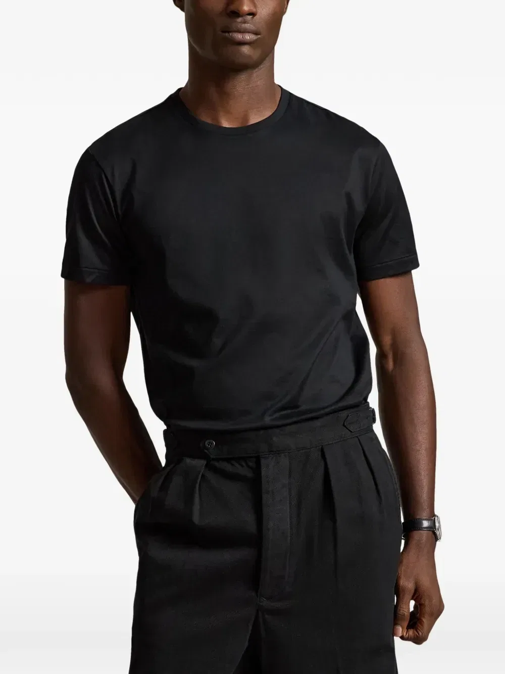 Футболка из мерсеризованного хлопка стандартного кроя POLO RALPH LAUREN, черный — фото 3