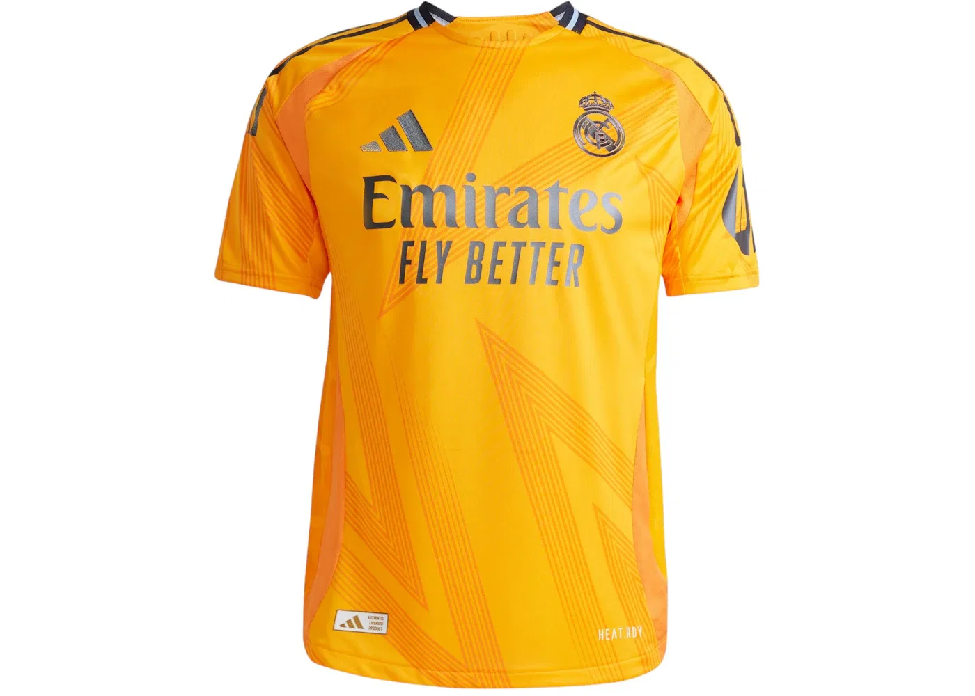 Мужская футбольная футболка с длинным рукавом Adidas Real Madrid 24/25 Away Authentic Jersey, Crew Orange/Crew Orange