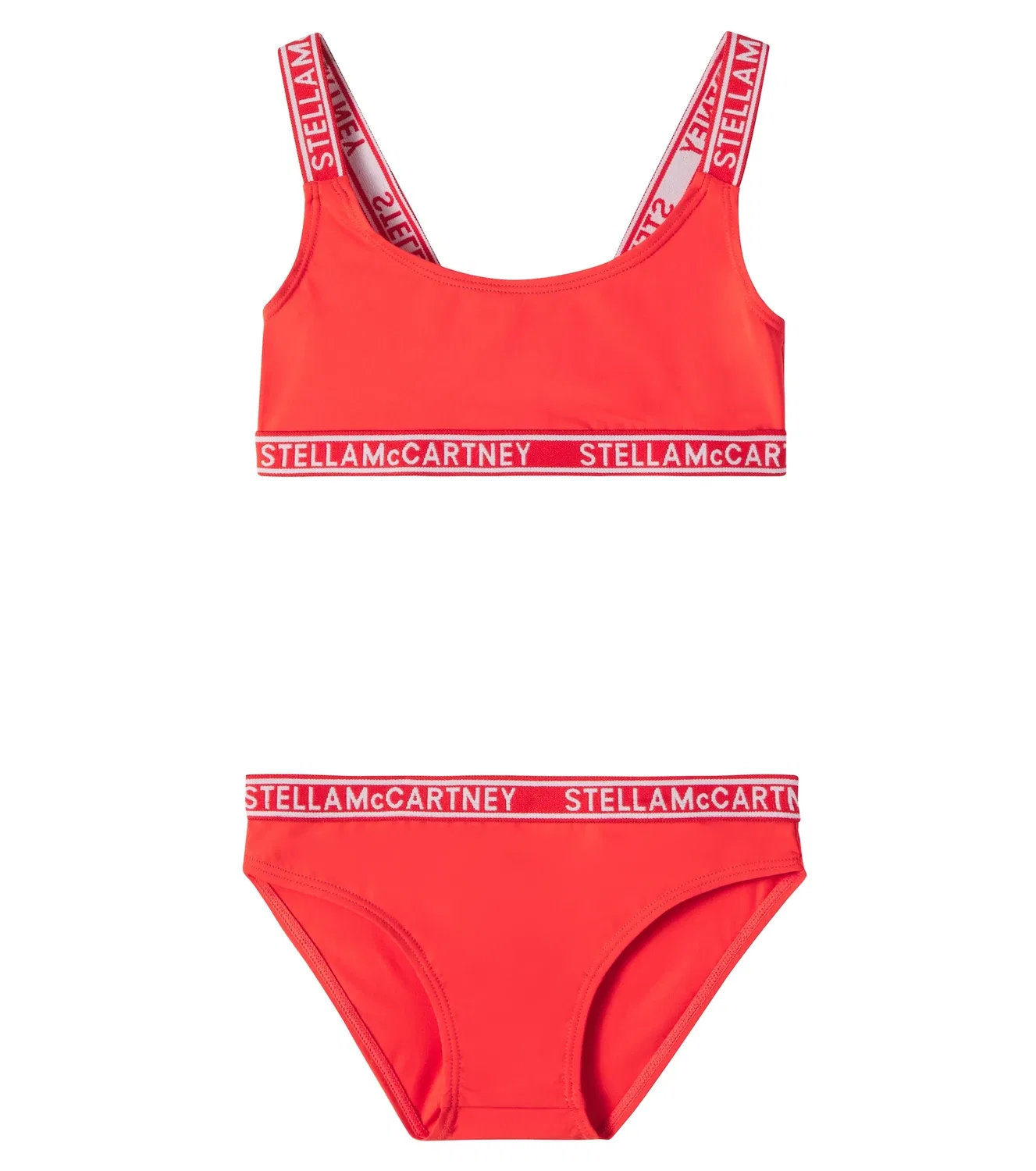 Комплект бикини с логотипом Stella Mccartney Kids, красный