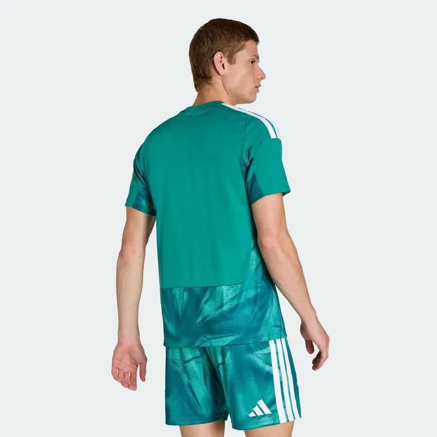 Футболка ADIDAS PERFORMANCE «Германия, 26, домашняя вратарская» изумрудного цвета — фото 4
