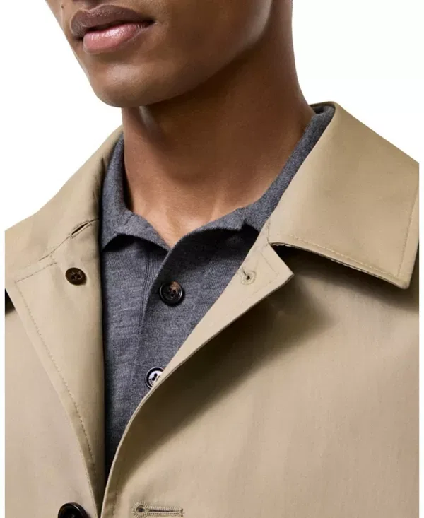 Мужское пальто с дождевой защитой Meadowbank Burberry, Saltmarsh Beige — фото 4