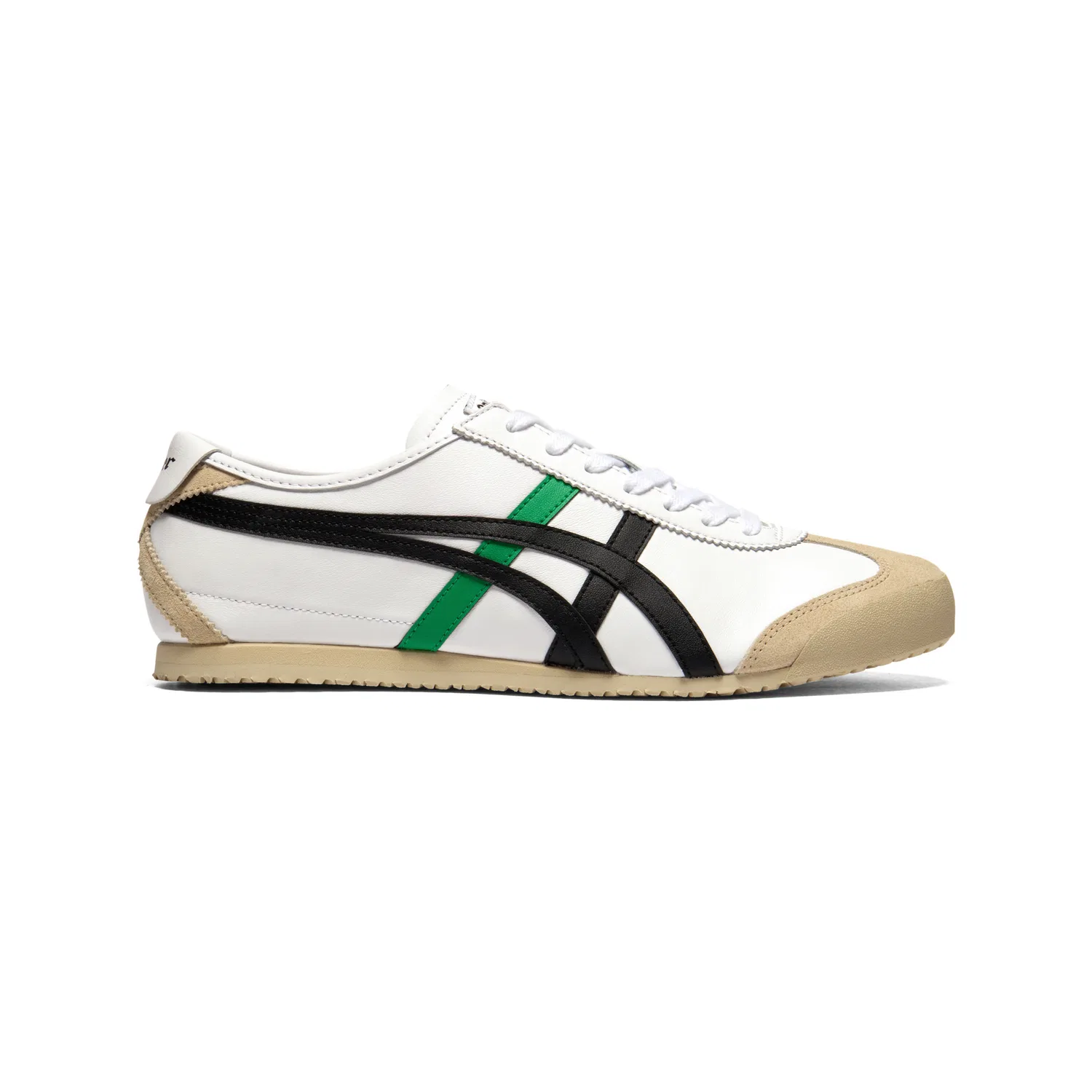 Кроссовки детские Onitsuka Tiger Mexico 66, White/Black/Green — фото 3