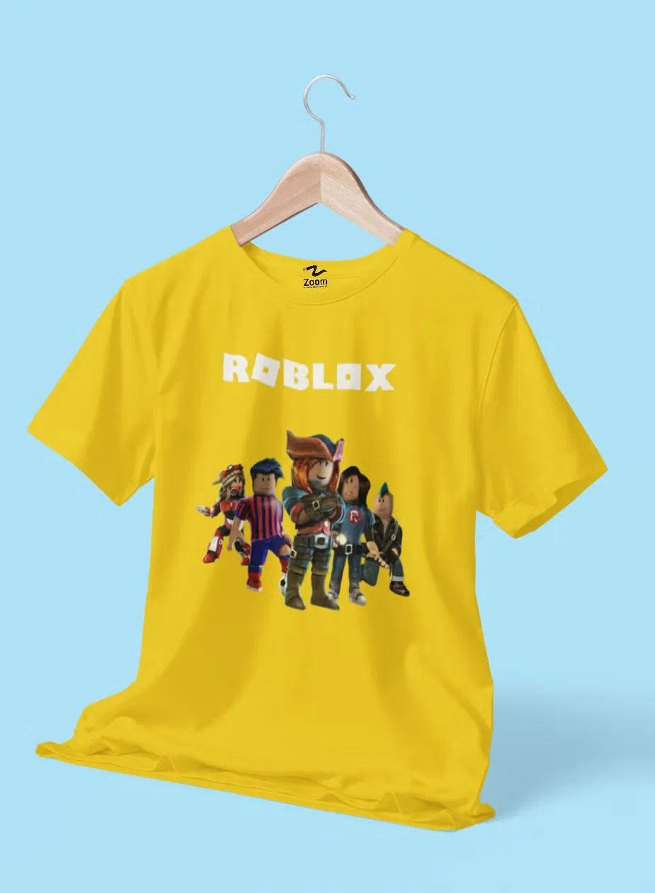 Футболка с принтом Game on! Roblox Zoom, желтый