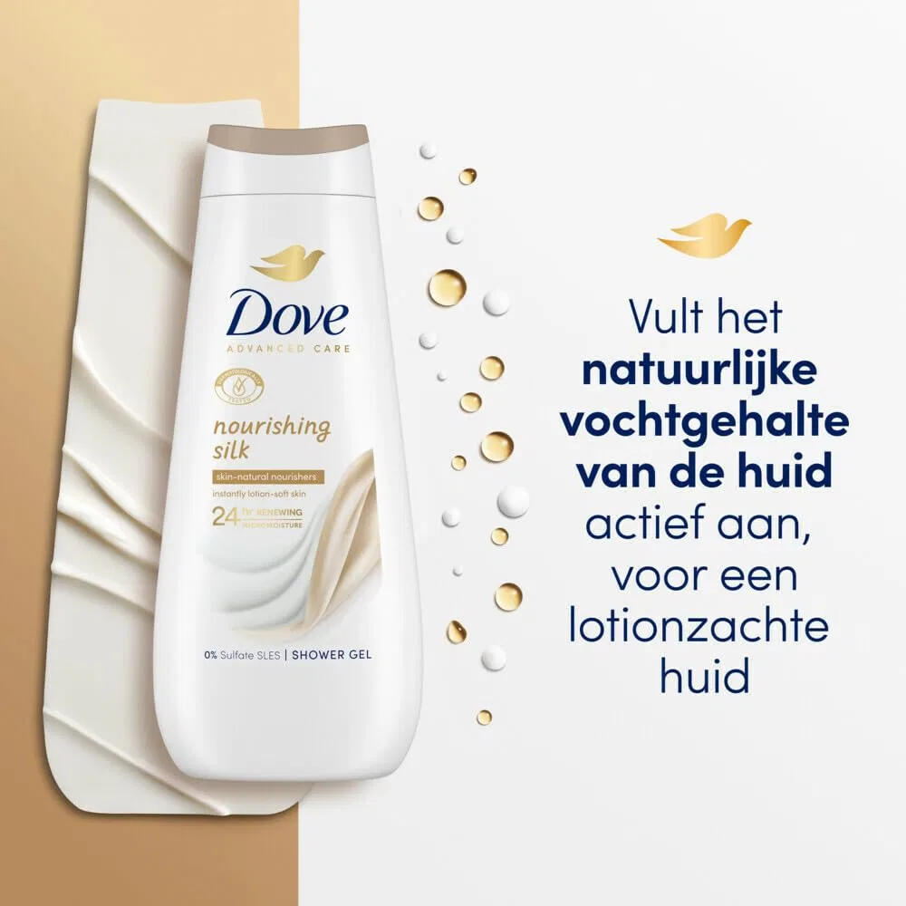 Гель для душа Nourishing Silk, Dove, набор 6 шт, 1350 мл — фото 3