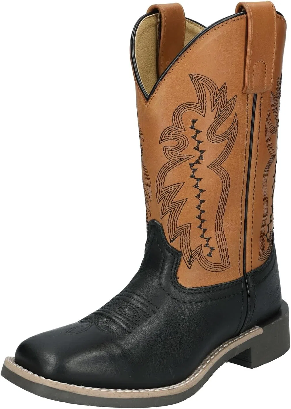 Детские ботинки для мальчиков с квадратным носком Garrett Smoky Mountain Boots, Black/Tan