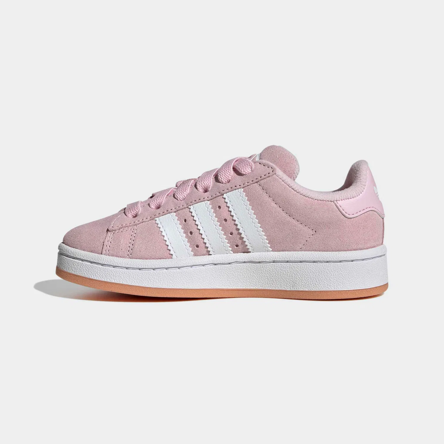 Детские кроссовки с эластичной шнуровкой Adidas Originals, Clear Pink/White/Gum — фото 3