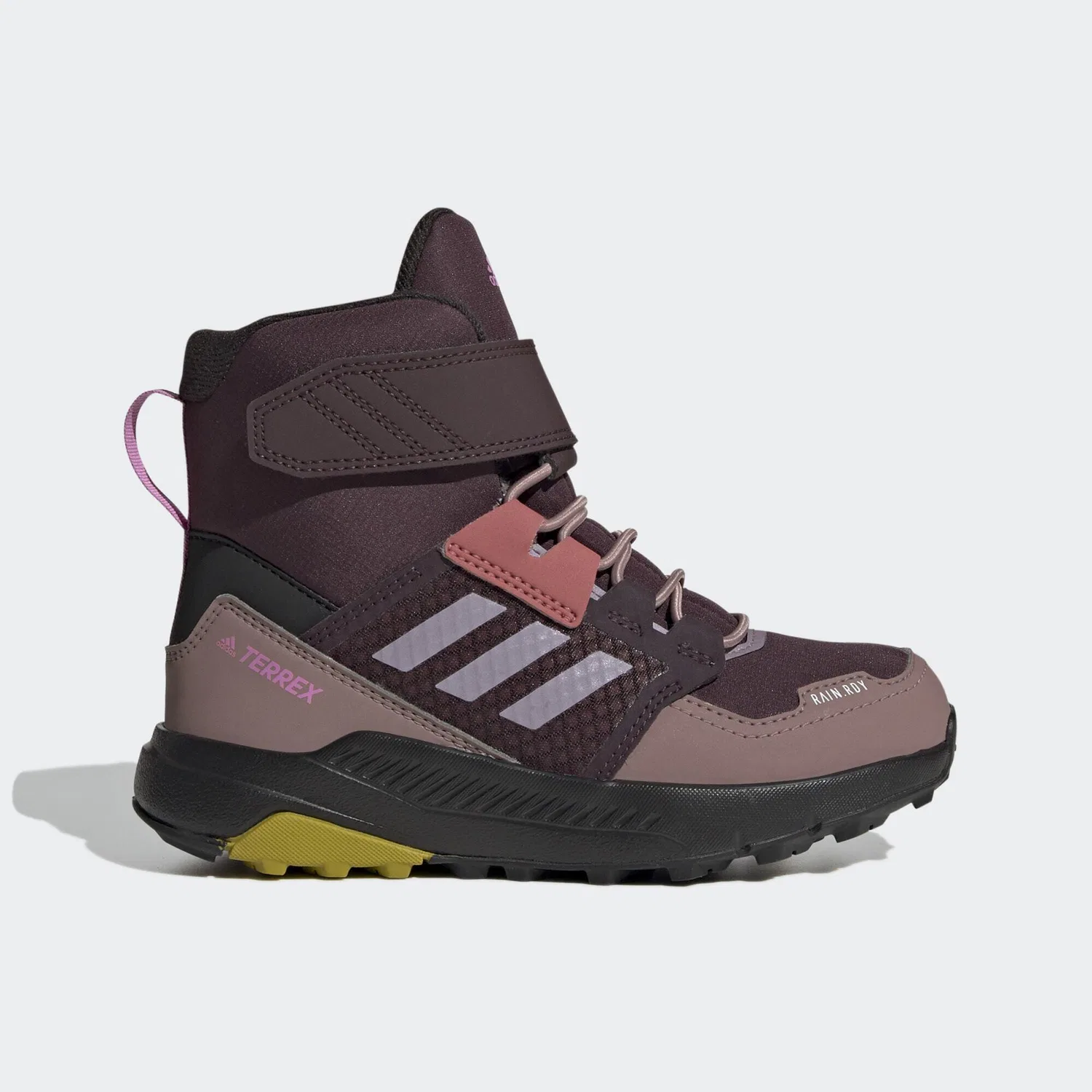 Детские зимние ботинки для хайкинга TERREX Trailmaker High COLD.RDY Adidas, Rot Violett Helllila — фото 2