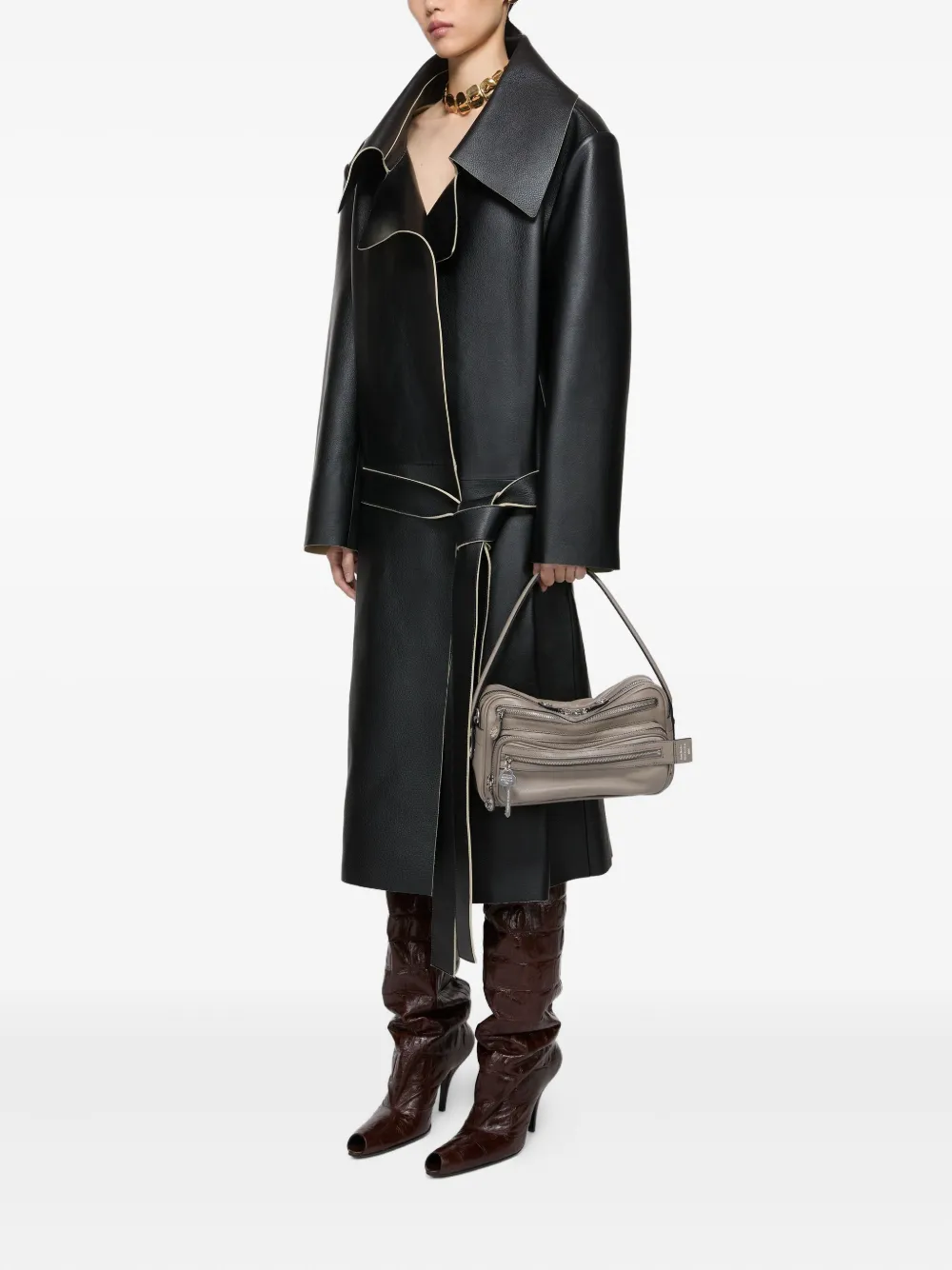 Маленькая сумка на плечо Camero Acne Studios, нейтральный — фото 2