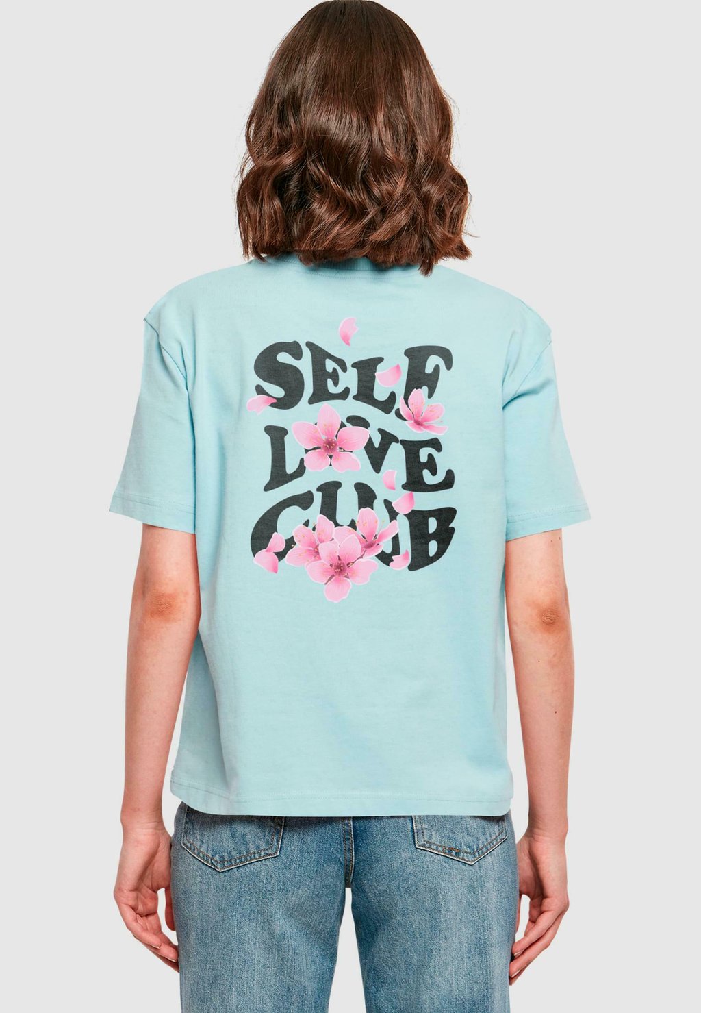 

Футболка с принтом SELF LOVE CLUB TEE Mister Tee, синий