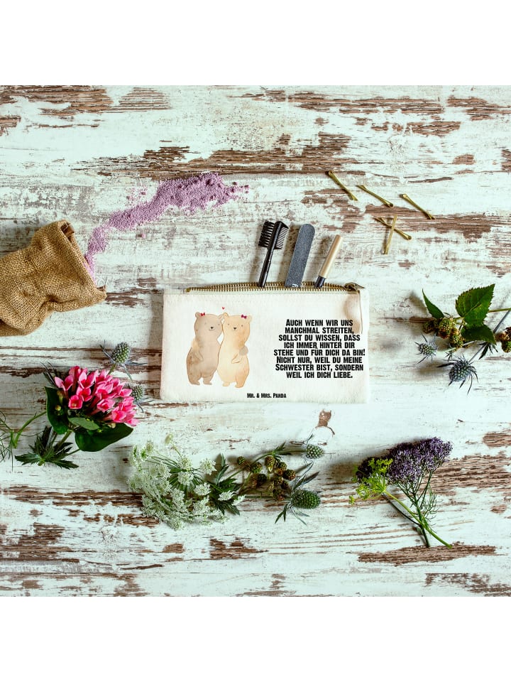 

Mr. & Mrs. Panda Сумка-шоппер «Сестры-медведицы» с надписью белым цветом