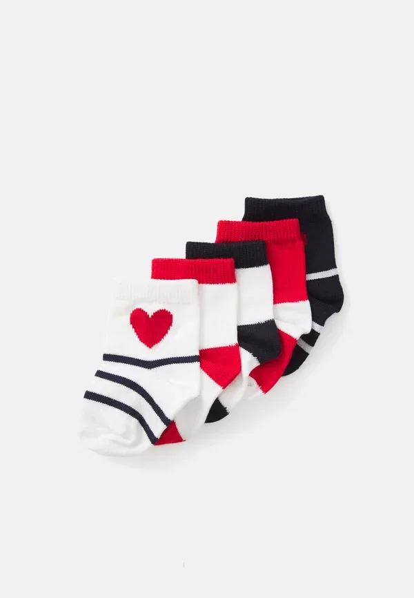 Носки средние простые 5 пар Petit Bateau, разноцветные