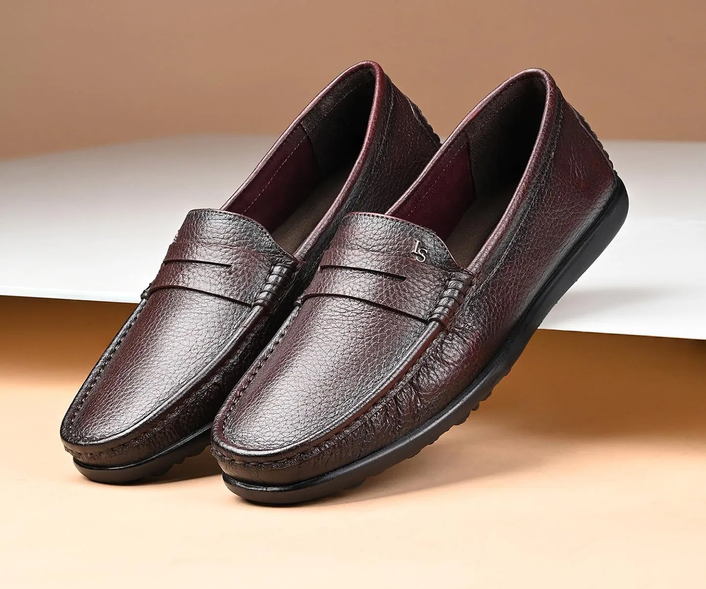 Оксфорды из натуральной кожи, LOUIS STITCH, коричневый — фото 2
