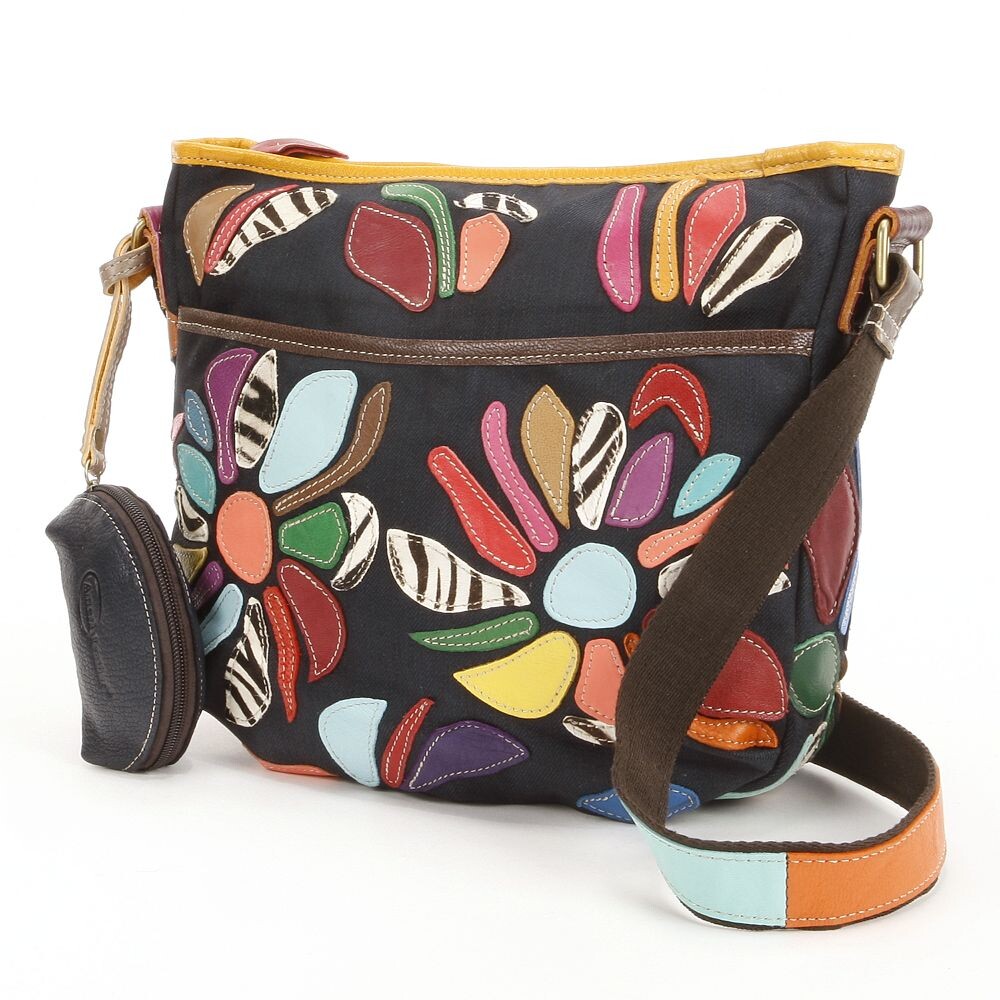 

Ameri Кожаная мини-сумка через плечо цвета пижмы Ameri Leather, цвет Rainbow