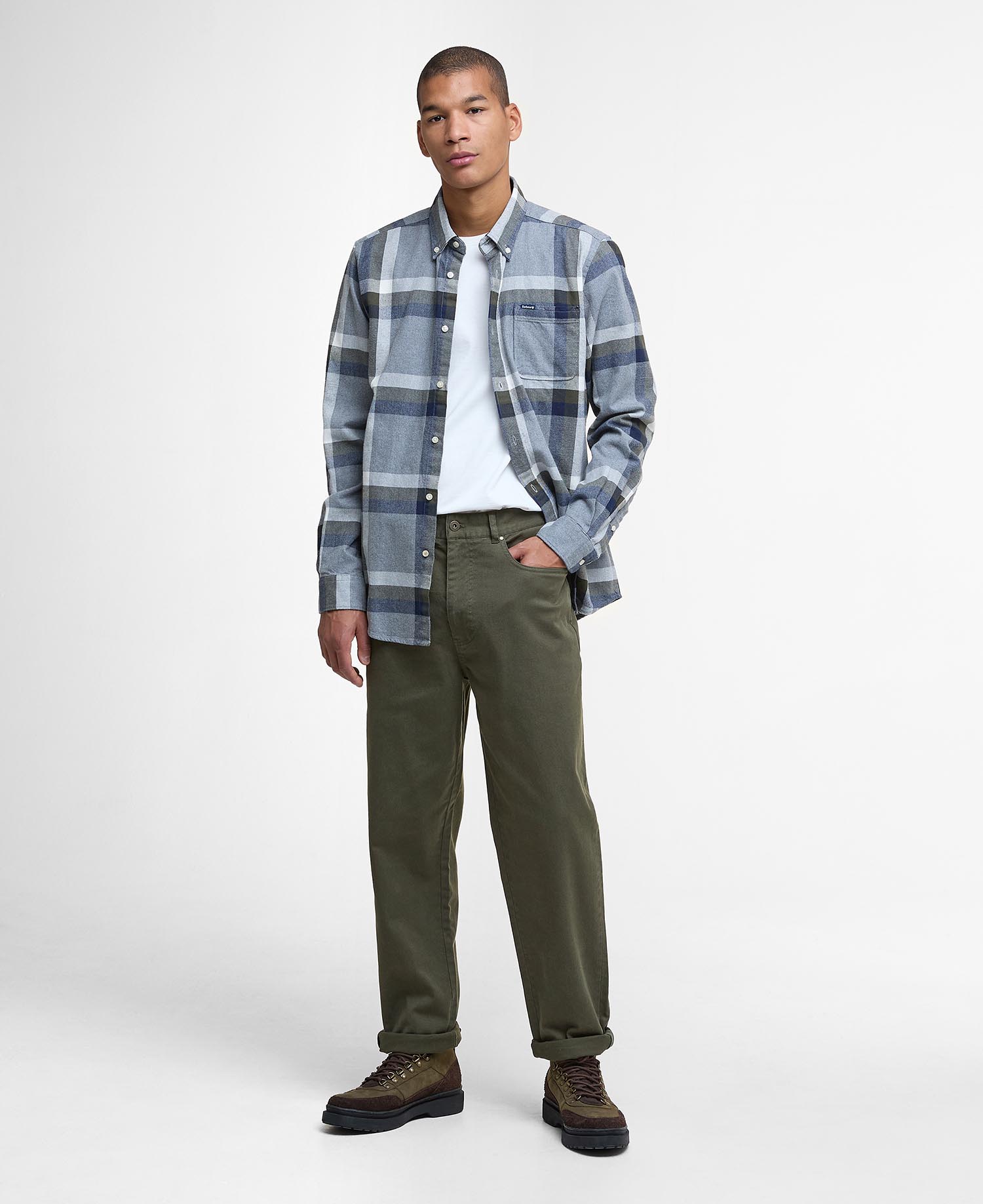 

Эластичные брюки Barbour Washed Stretch, Forest