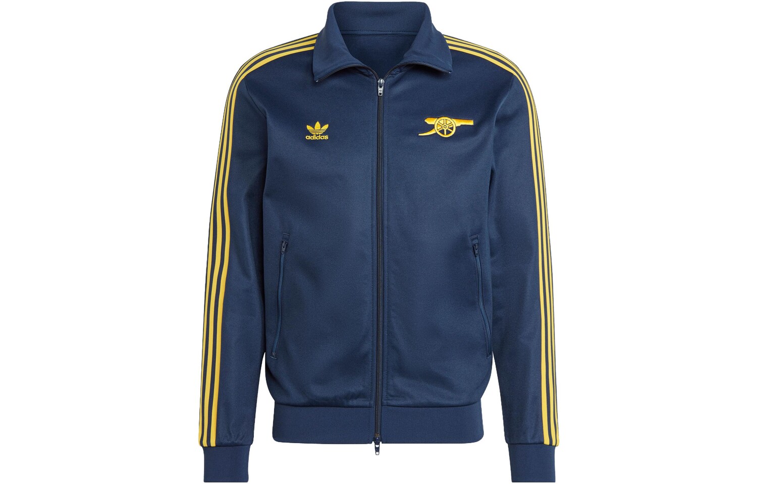 

Мужская куртка Adidas Originals, цвет College Navy Blue/Tribal Yellow