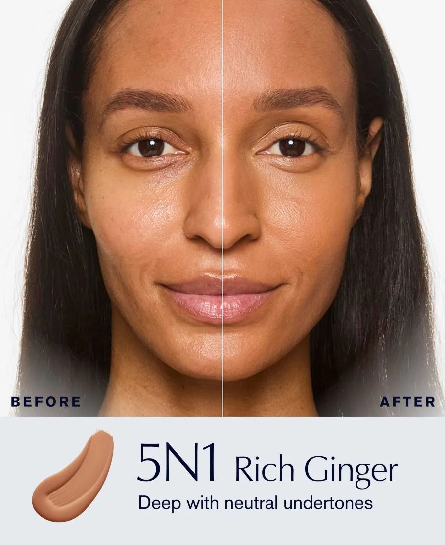 Стойкая матирующая тональная основа Double Wear Stay-in-Place Longwear Matte Foundation Estée Lauder, 5N1 Rich Ginger, Deep With Neutral Undertones — фото 4